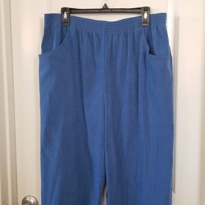 Lined blue dress slacks